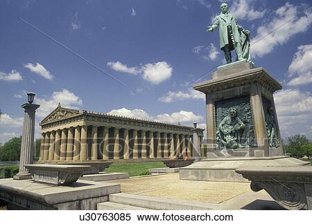 Nashville, The Parthenon, Tennessee, The Parthenon at Centennial Park, a full-size replica of the Parthenon in Athens, Greece in Nashville in the state of Tennessee. View Large Photo Image Stock Photography - Nashville, The Parthenon, Tennessee, The Parthenon at Centennial Park, a full-size replica of the Parthenon in Athens, Greece in Nashville in the state of Tennessee. . Fotosearch