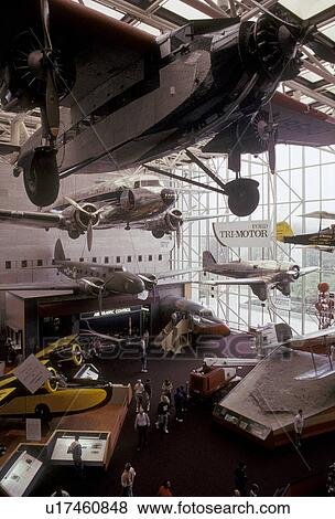 Stock Photo -  National Air and Space Museum, Washington, D. C District of Columbia, Milestones of flight at the National Air & Space Museum in Washington, DC.. Fotosearch