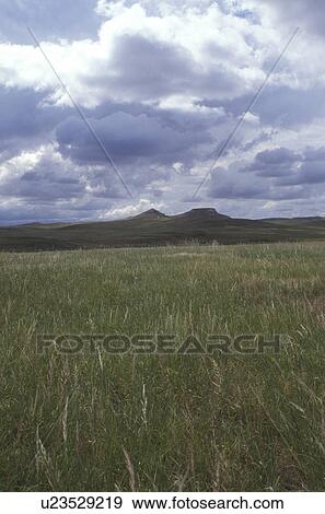 Stock Photo -  Nebraska, Barren landscape of Agate Fossil Beds National Monument.. Fotosearch