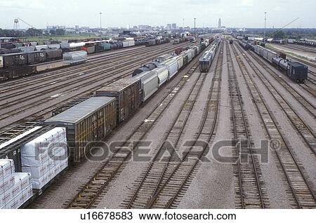 Stock Image -  Nebraska, Train depot in Lincoln.. Fotosearch