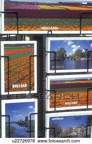 Netherlands, Holland, scenic postcards on a rack,  View Large Photo Image Stock Photo -  Netherlands, Holland, scenic postcards on a rack, . Fotosearch