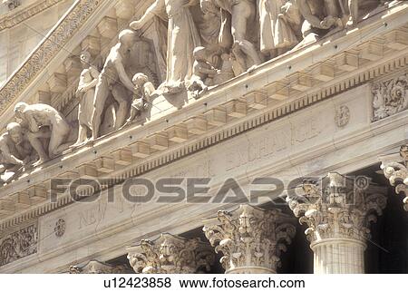 Stock Photo -  New York City, New York Stock Exchange, Money, Wall Street, Manhattan, New York, nyc, N. Y. C NY, New York Stock Exchange on Wall Street in the financial district of Lower Manhattan in New York City, New York.. Fotosearch