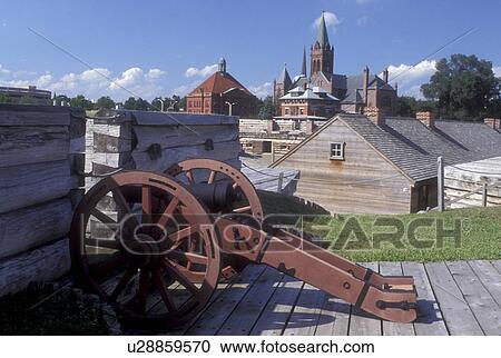 Stock Image -  New York, Fort Stanwix National Monument in Rome. . Fotosearch
