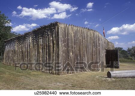 North Dakota, A replica of a building at Fort Mandan Historic Site in Washburn. Lewis & Clark Winter Quarters 1804-1805. View Large Photo Image Stock Image - North Dakota, A replica of a building at Fort Mandan Historic Site in Washburn. Lewis & Clark Winter Quarters 1804-1805.. Fotosearch