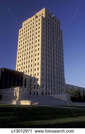 North Dakota, Bismarck, The monumental and impressive State Capitol in Bismarck View Large Photo Image Stock Image - North Dakota, Bismarck, The monumental and impressive State Capitol in Bismarck . Fotosearch