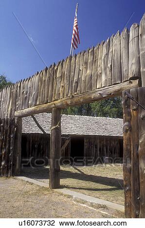 North Dakota, Fort Mandan Historic Site in Washburn. Lewis & Clark Winter Quarters 1804-1805. View Large Photo Image Stock Image - North Dakota, Fort Mandan Historic Site in Washburn. Lewis & Clark Winter Quarters 1804-1805.. Fotosearch