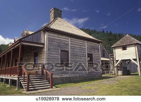 North Shore, Lake Superior, Grand Portage, Minnesota, Great Hall and Lookout Tower at Grand Portage National Monument in the state of Minnesota. View Large Photo Image Stock Photo - North Shore, Lake Superior, Grand Portage, Minnesota, Great Hall and Lookout Tower at Grand Portage National Monument in the state of Minnesota. . Fotosearch