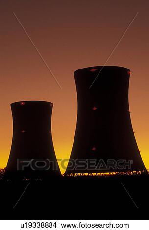 nuclear, cooling tower, Three Mile Island, nuclear power plant, electricity, Pennsylvania, Silhouettes of two of the cooling towers at Three Mile Island Nuclear Power Plant at sunset (sunrise, evening, morning, dawn, dusk) in Middletown in the state of P View Large Photo Image Picture - nuclear, cooling tower, Three Mile Island, nuclear power plant, electricity, Pennsylvania, Silhouettes of two of the cooling towers at Three Mile Island Nuclear Power Plant at sunset (sunrise, evening, morning, dawn, dusk) in Middletown in the state of P. Fotosearch