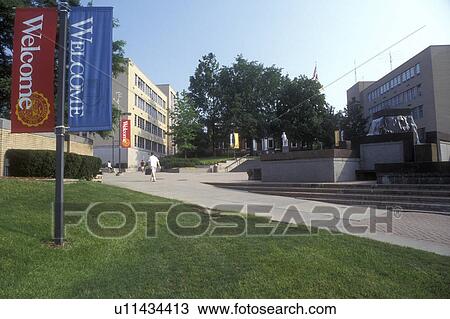 Ohio, Akron, The University of Akron campus View Large Photo Image Stock Image - Ohio, Akron, The University of Akron campus . Fotosearch