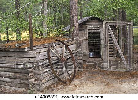 Okeefenokee Swamp Park, Georgia, Farm exhibit on Pioneer Island in Okefenokee Swamp Park in Waycross in the state of Georgia., View Large Photo Image Stock Image - Okeefenokee Swamp Park, Georgia, Farm exhibit on Pioneer Island in Okefenokee Swamp Park in Waycross in the state of Georgia., . Fotosearch