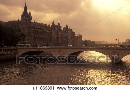 Paris, France, Europe, Seine River, A scenic view of Paris along the Seine River at sunset. View Large Photo Image Stock Image - Paris, France, Europe, Seine River, A scenic view of Paris along the Seine River at sunset.. Fotosearch