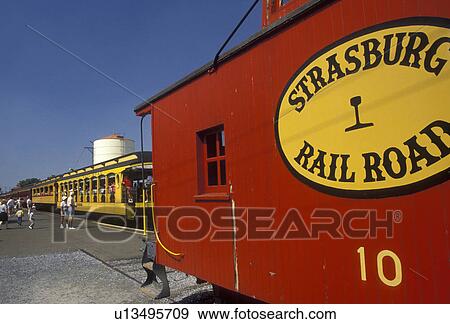 Pennsylvania Dutch Country, Lancaster County, caboose, Pennsylvania, train, excursion train, Red caboose displayed at Strasburg Rail Road Company in Strasburg in Pennsylvania Dutch Country in the state of Pennsylvania. View Large Photo Image Stock Photo - Pennsylvania Dutch Country, Lancaster County, caboose, Pennsylvania, train, excursion train, Red caboose displayed at Strasburg Rail Road Company in Strasburg in Pennsylvania Dutch Country in the state of Pennsylvania. . Fotosearch
