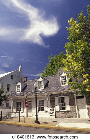 Pennsylvania, Pennsylvania Dutch Country, Johannes Mueller House in the town of Lititz in the state of Pennsylvania View Large Photo Image Stock Image - Pennsylvania, Pennsylvania Dutch Country, Johannes Mueller House in the town of Lititz in the state of Pennsylvania . Fotosearch