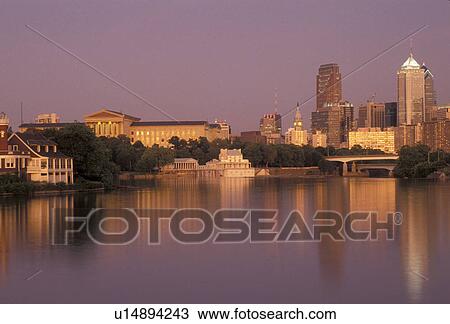 Philadelphia, downtown, skyline, sunset, Pennsylvania, Reflection of the downtown skyline and Philadelphia Museum of Art of Philadelphia along the Schuylkill River at sunset in the state of Pennsylvania. View Large Photo Image Stock Image - Philadelphia, downtown, skyline, sunset, Pennsylvania, Reflection of the downtown skyline and Philadelphia Museum of Art of Philadelphia along the Schuylkill River at sunset in the state of Pennsylvania.. Fotosearch