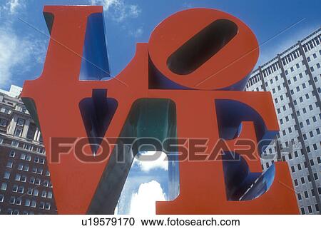 Philadelphia, love, Pennsylvania, The red LOVE Statue at Kennedy Plaza in downtown Philadelphia, Pennsylvania. View Large Photo Image Stock Image - Philadelphia, love, Pennsylvania, The red LOVE Statue at Kennedy Plaza in downtown Philadelphia, Pennsylvania.. Fotosearch