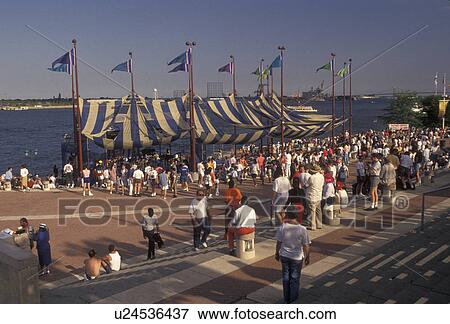 Philadelphia, Penn's Landing, Pennsylvania, Philadelphia Festival at Penn's Landing along the Delaware River in downtown Philadelphia in the state of Pennsylvania. View Large Photo Image Stock Photo - Philadelphia, Penn's Landing, Pennsylvania, Philadelphia Festival at Penn's Landing along the Delaware River in downtown Philadelphia in the state of Pennsylvania. . Fotosearch