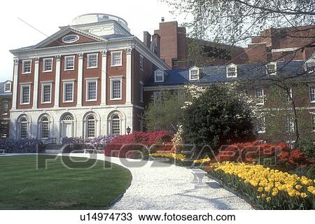 Philadelphia, Pennsylvania, Hospital, Red azaleas and yellow daffodils adorn the entrance to the majestic Pennsylvania Hospital in downtown Philadelphia, the first hospital in the United States. View Large Photo Image Stock Image - Philadelphia, Pennsylvania, Hospital, Red azaleas and yellow daffodils adorn the entrance to the majestic Pennsylvania Hospital in downtown Philadelphia, the first hospital in the United States. . Fotosearch