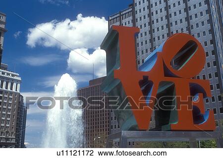 Philadelphia, Pennsylvania, love, The red LOVE Statue and fountain at Kennedy Plaza in downtown Philadelphia, Pennsylvania. View Large Photo Image Stock Image - Philadelphia, Pennsylvania, love, The red LOVE Statue and fountain at Kennedy Plaza in downtown Philadelphia, Pennsylvania.. Fotosearch