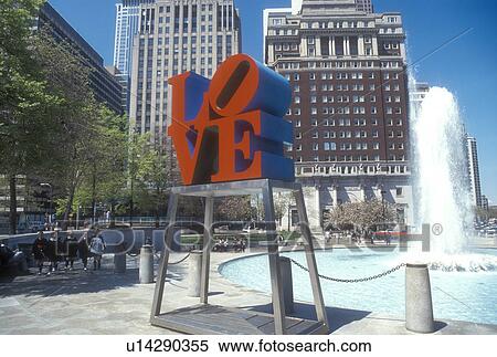 Philadelphia, Pennsylvania, love, The red LOVE Statue and fountain at Kennedy Plaza in downtown Philadelphia, Pennsylvania. View Large Photo Image Stock Photography - Philadelphia, Pennsylvania, love, The red LOVE Statue and fountain at Kennedy Plaza in downtown Philadelphia, Pennsylvania.. Fotosearch