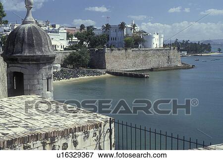 Puerto Rico, San Juan, Caribbean, Porto Rico, Caribbean Islands, La Fortaleza, the Governor's Palace in Old San Juan in Puerto Rico. View Large Photo Image Stock Photo - Puerto Rico, San Juan, Caribbean, Porto Rico, Caribbean Islands, La Fortaleza, the Governor's Palace in Old San Juan in Puerto Rico. . Fotosearch
