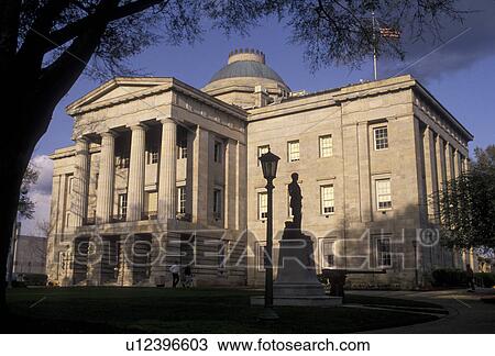 Stock Image -  Raleigh, State Capitol, State House, North Carolina, The State Capitol Building in the capital city of Raleigh in North Carolina. . Fotosearch