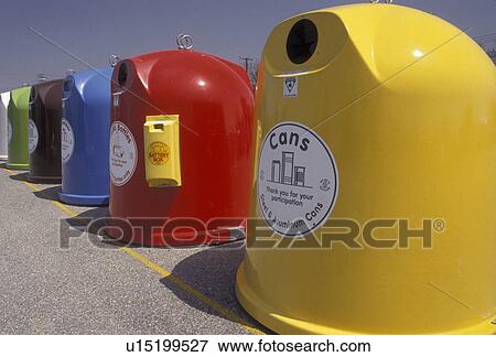 recycle, recycling, bin, Colorful recycling bins lined up for public use in Delaware View Large Photo Image Stock Photo - recycle, recycling, bin, Colorful recycling bins lined up for public use in Delaware. Fotosearch