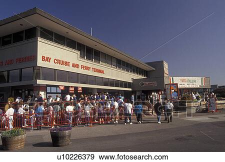 San Francisco, Bay Area, California, Bay Cruise and Ferry Terminal at Pier 41 on the waterfront in San Francisco in the state of California. View Large Photo Image Stock Photo - San Francisco, Bay Area, California, Bay Cruise and Ferry Terminal at Pier 41 on the waterfront in San Francisco in the state of California. . Fotosearch