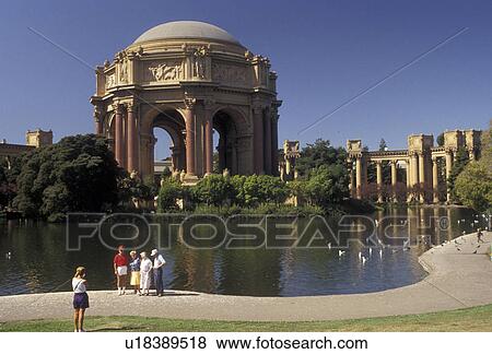 Stock Photo -  San Francisco, California, Bay Area, Palace of Fine Arts housing the Exploratorium in San Francisco in the state of California. . Fotosearch