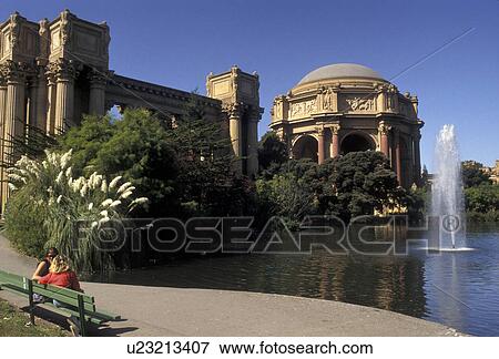 Stock Photo -  San Francisco, California, Bay Area, Palace of Fine Arts housing the Exploratorium in San Francisco in the state of California. . Fotosearch
