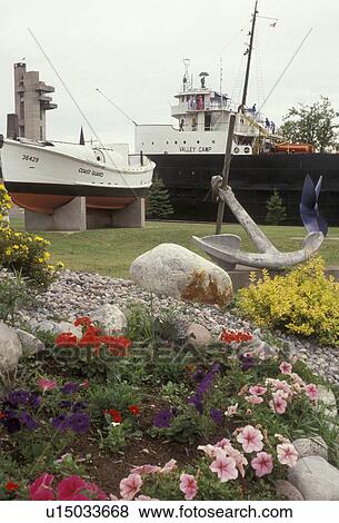 Sault Ste. Marie, Michigan, Lake Superior, Museum Ship Valley Camp in Sault Sainte Marie in the state of Michigan. View Large Photo Image Stock Photo - Sault Ste. Marie, Michigan, Lake Superior, Museum Ship Valley Camp in Sault Sainte Marie in the state of Michigan.. Fotosearch