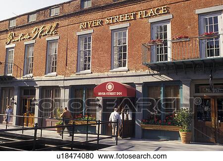 Savannah, Factor's Walk, Georgia, A 19th Century cotton factory at Factor's Walk in Historic Savannah in the state of Georgia. View Large Photo Image Stock Image - Savannah, Factor's Walk, Georgia, A 19th Century cotton factory at Factor's Walk in Historic Savannah in the state of Georgia. . Fotosearch