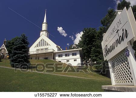 Stock Photo -  Sherbrooke, shrine, Quebec, Canada, Beauvoir Shrine in Sherbrooke in the Province of Quebec, Canada.. Fotosearch