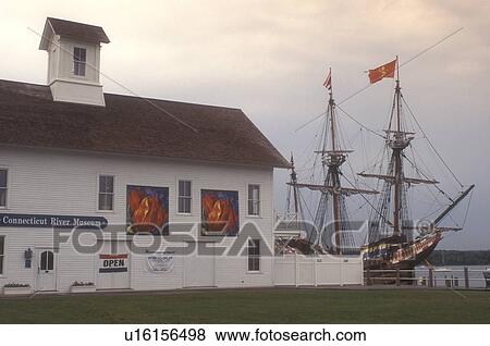 ship, Essex, Connecticut, Halfmoon tallship displayed at the Connecticut River Museum in Essex, Connecticut. View Large Photo Image Stock Photo - ship, Essex, Connecticut, Halfmoon tallship displayed at the Connecticut River Museum in Essex, Connecticut. . Fotosearch