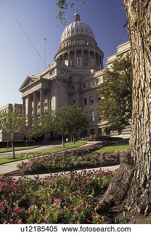 Stock Photography -  State Capitol, Boise, State House, Idaho, State Capitol building in the capital city of Boise in the state of Idaho.. Fotosearch