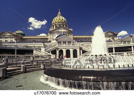 State Capitol, Harrisburg, State House, Pennsylvania, Fountain in the Capitol Complex of the Capitol Building in Harrisburg the capital city in the state of Pennsylvania. View Large Photo Image Stock Image - State Capitol, Harrisburg, State House, Pennsylvania, Fountain in the Capitol Complex of the Capitol Building in Harrisburg the capital city in the state of Pennsylvania.. Fotosearch