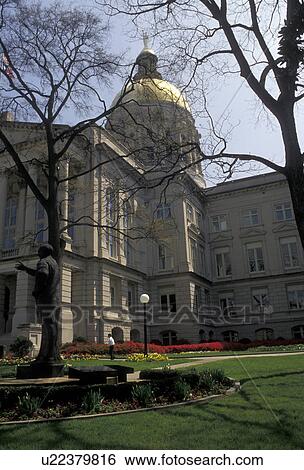 State Capitol, State House, Atlanta, Georgia, The State Capitol Building in the capital city of Atlanta in the early spring in the state of Georgia. View Large Photo Image Stock Photograph - State Capitol, State House, Atlanta, Georgia, The State Capitol Building in the capital city of Atlanta in the early spring in the state of Georgia. . Fotosearch