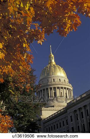 state capitol, state house, Charleston, West Virginia, The State Capitol Building in the capital city of Charleston in the autumn in the state of West Virginia. View Large Photo Image Stock Photograph - state capitol, state house, Charleston, West Virginia, The State Capitol Building in the capital city of Charleston in the autumn in the state of West Virginia. . Fotosearch