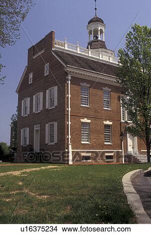 Picture -  State House, State Capitol, Dover, Delaware, The State House in the capital city of Dover in the state of Delaware.. Fotosearch