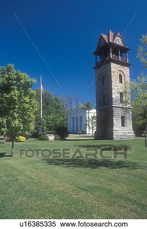Stockbridge, Massachusetts, The Berkshires, Stone Clock Tower and Town Hall in Stockbridge, Massachusetts in the spring. View Large Photo Image Stock Photography - Stockbridge, Massachusetts, The Berkshires, Stone Clock Tower and Town Hall in Stockbridge, Massachusetts in the spring.. Fotosearch