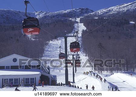 Stowe, skiing, gondola, Vermont, VT, Red Gondolas, slopes, Stowe Ski Area, Stowe Mountain Resort, Stowe, snow, winter. View Large Photo Image Stock Photo - Stowe, skiing, gondola, Vermont, VT, Red Gondolas, slopes, Stowe Ski Area, Stowe Mountain Resort, Stowe, snow, winter.. Fotosearch