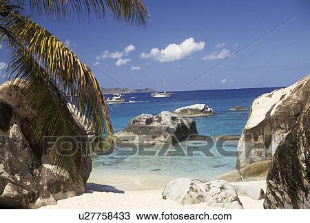 The Baths, Virgin Gorda, British Virgin Islands, beach, Caribbean, Virgin Islands, B. V. I BVI, Picturesque coastline with palm trees and granite boulders at The Crawl on the island of Virgin Gorda on the British Virgin Islands. View Large Photo Image Stock Image - The Baths, Virgin Gorda, British Virgin Islands, beach, Caribbean, Virgin Islands, B. V. I BVI, Picturesque coastline with palm trees and granite boulders at The Crawl on the island of Virgin Gorda on the British Virgin Islands.. Fotosearch