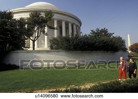Thomas Jefferson Memorial, Washington, D. C District of Columbia, Tourists walk by the circular dome of the Thomas Jefferson Memorial in Washington, DC. View Large Photo Image Stock Image -  Thomas Jefferson Memorial, Washington, D. C District of Columbia, Tourists walk by the circular dome of the Thomas Jefferson Memorial in Washington, DC.. Fotosearch