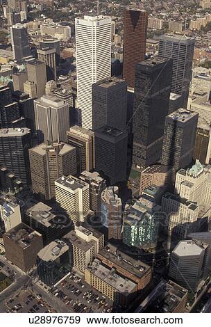 Toronto, Ontario, Canada, Scenic aerial view of the city of Toronto from the CN Tower. View Large Photo Image Stock Photo - Toronto, Ontario, Canada, Scenic aerial view of the city of Toronto from the CN Tower.. Fotosearch