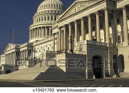 Stock Image -  U. S. Capitol, Washington, DC, District of Columbia, capitol, capital city, The United States Capitol Building in the nation's capital Washington, D. C.. Fotosearch