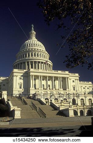 Stock Image -  U. S. Capitol, Washington, DC, District of Columbia, capitol, capital, The United States Capitol Building in Washington, D. C.. Fotosearch