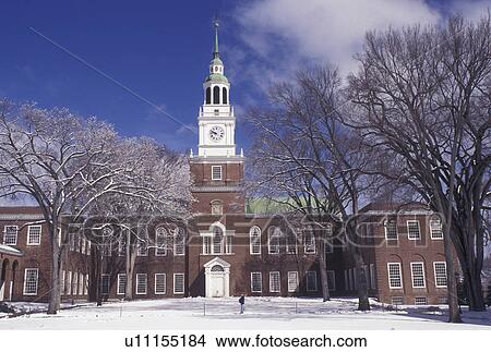 university, Dartmouth College, New Hampshire, NH, Baker Library on the campus of Dartmouth College in Hanover in the snow in winter. View Large Photo Image Picture - university, Dartmouth College, New Hampshire, NH, Baker Library on the campus of Dartmouth College in Hanover in the snow in winter. . Fotosearch