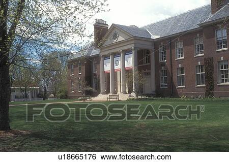 Stock Photograph -  university, Deerfield, Massachusetts, The Berkshires, Deerfield Academy in Historic Deerfield, Massachusetts in the spring.. Fotosearch