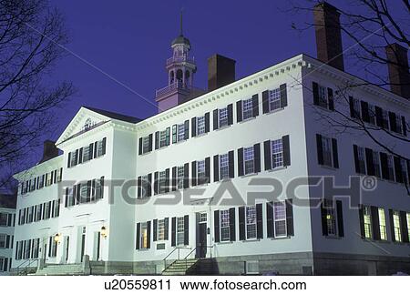 university, New Hampshire, NH, Building on the campus of Dartmouth College in Hanover in the evening in winter. View Large Photo Image Stock Image - university, New Hampshire, NH, Building on the campus of Dartmouth College in Hanover in the evening in winter. . Fotosearch