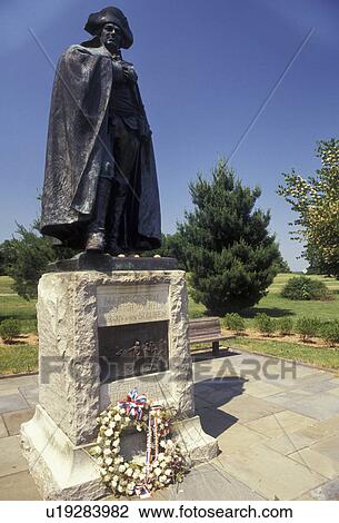 Stock Image -  Valley Forge Park, Valley Forge, Pennsylvania, Friedrich von Steuben statue in Valley Forge National Historical Park in Valley Forge in the state of Pennsylvania.. Fotosearch