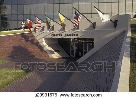 Stock Photograph -  Valley Forge Park, Valley Forge National Historical Park, Pennsylvania, Visitor Center at Valley Forge Nat'l Historical Park in the state of Pennsylvania. . Fotosearch